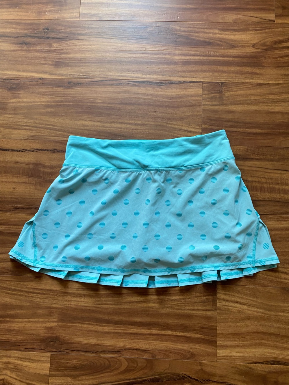 lululemon athletica Aqua Polka Dot Tennis Skirt